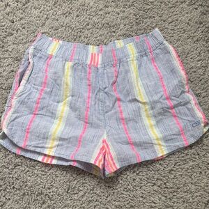 Vineyard Vines Striped Athletic Shorts - Pink and Yellow